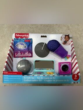 Fisher-Price Purple Microphone DJ Baby Playset with Teal Mixer